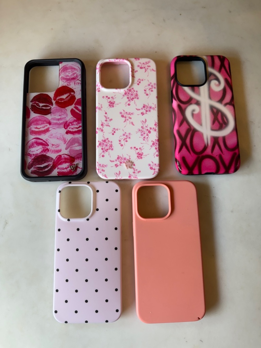 iPhone 15 pro max Phone Cases Lot of 5 incl Wildflower & Velvet Caviar